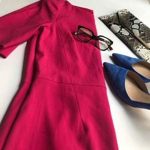 Ann Taylor Fuchsia Pink Sheath Dress